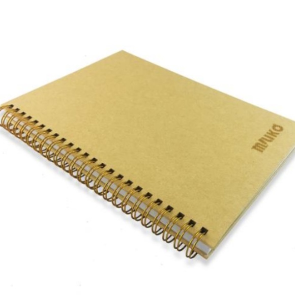 A5 SIZE KRAFT HARDCOVER SPIRAL 4PCS(SQUARE GRID) - Picture 4 of 5